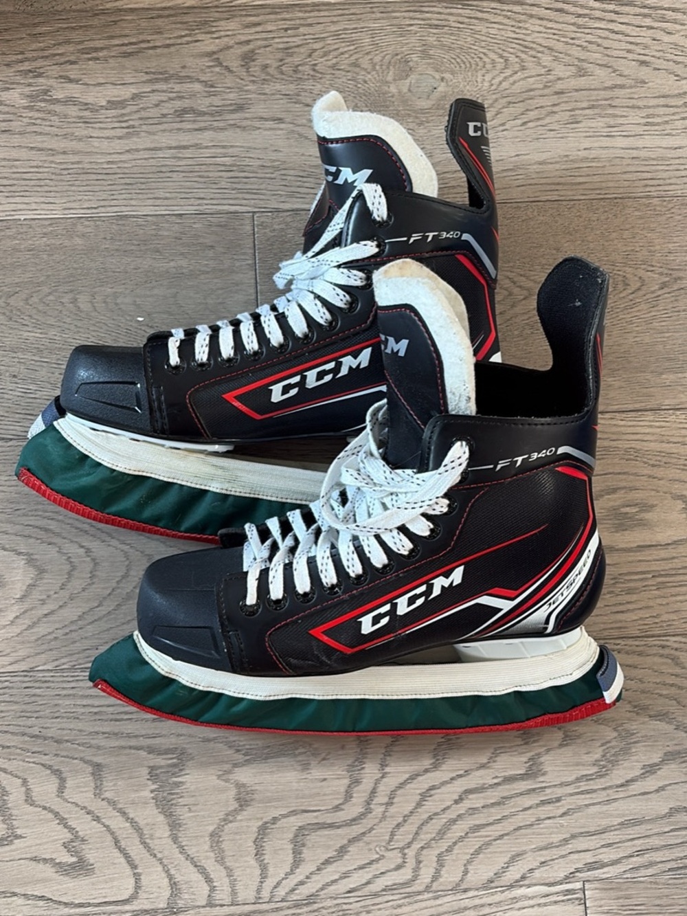 CCM Men's Black, Red & Green Hockey Skates